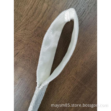 Lifing sling with one reinforced eye